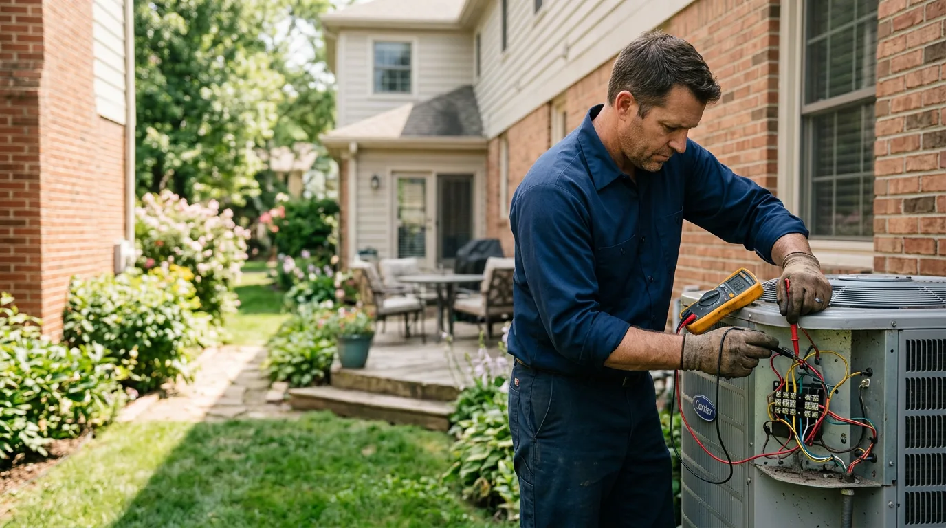 HVAC technician working near Afton, WI